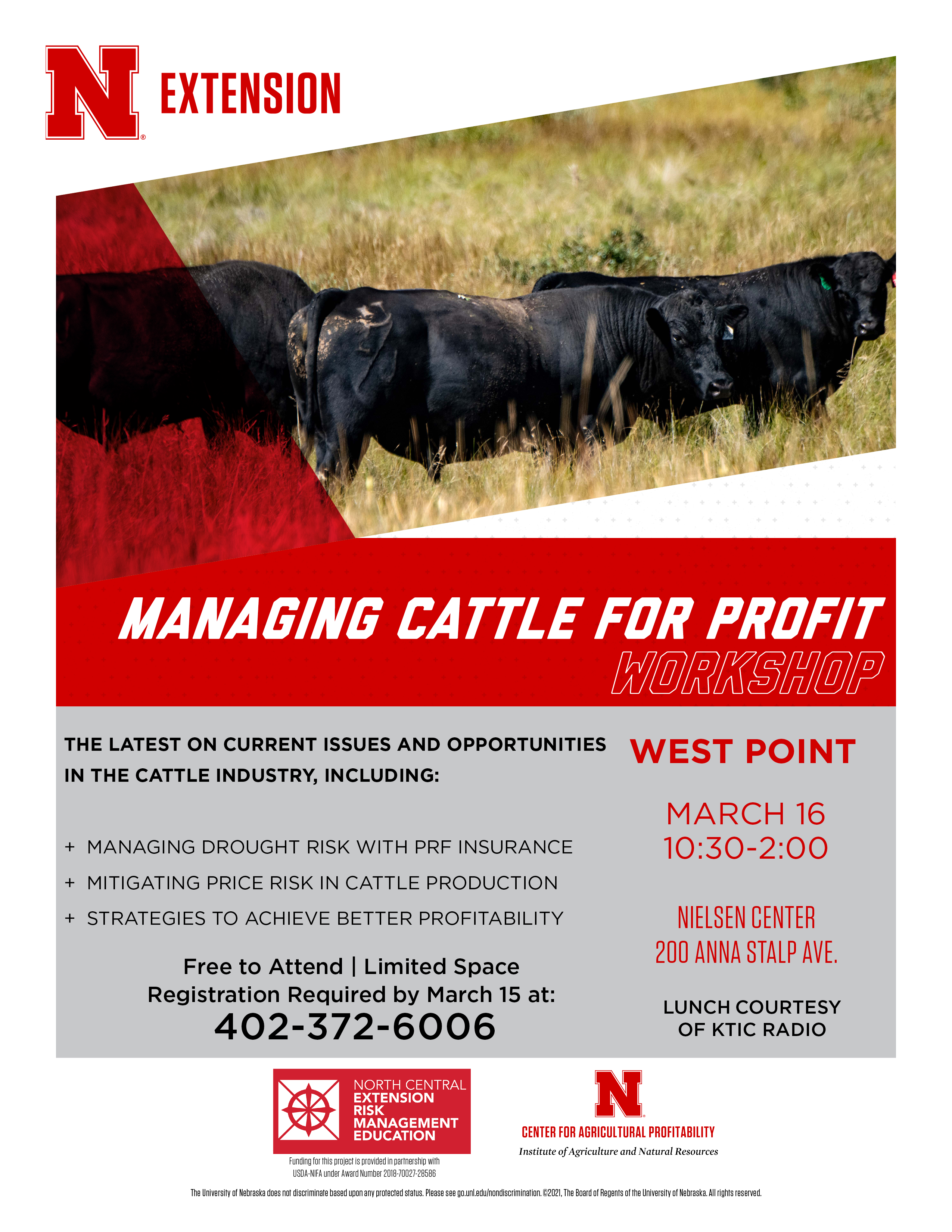 Cattle Risk Management Workshop - West Point, NE
